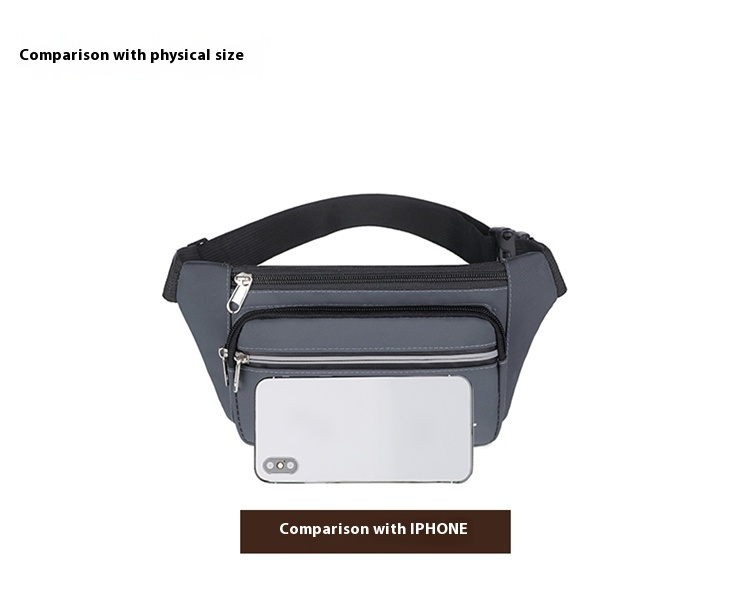 Mobil Tailletasch fir Männer a Fraen, déi op Baustellen schaffen Multifunktionell grouss Kapazitéit waasserdicht haltbar Crossbody-Tasch_voghion.com