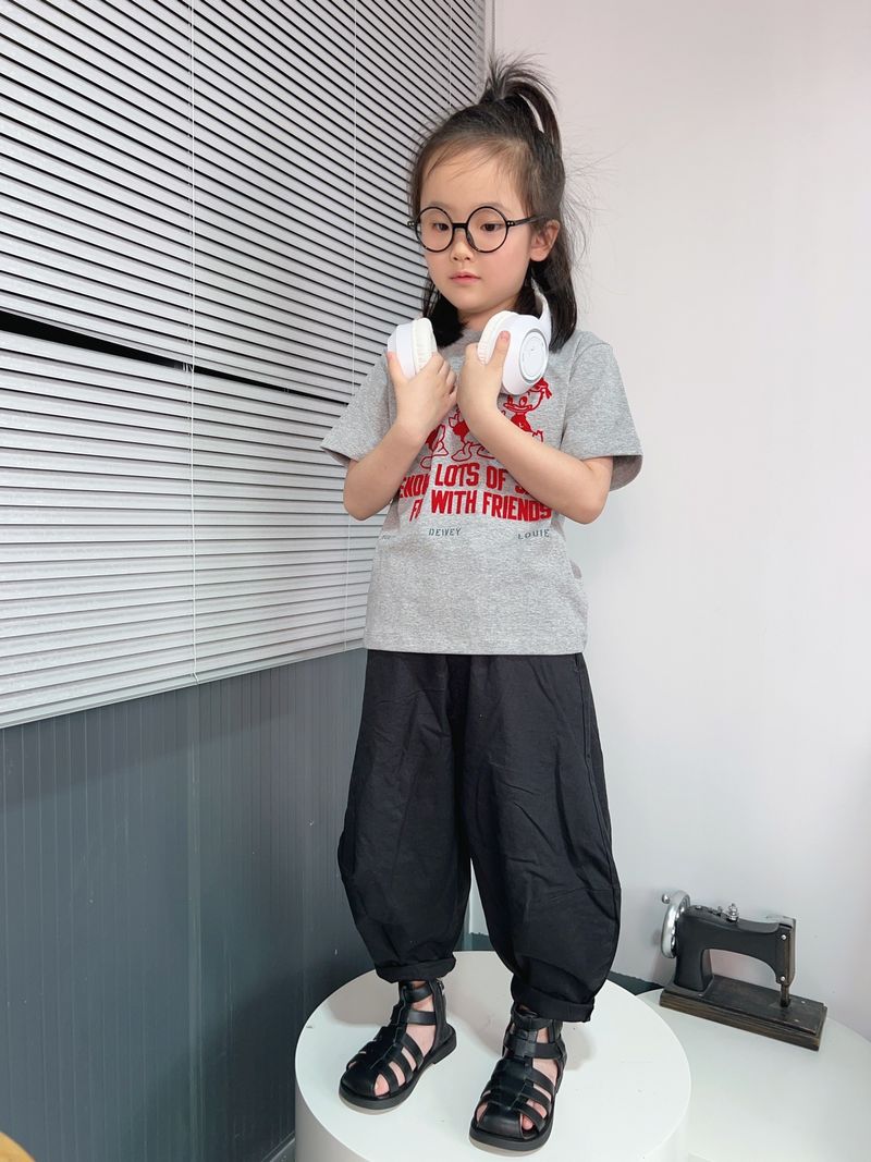 Pantalon de jogging décontracté pour enfant (3-8 ans, 90-140 cm, 100 % coton, imprimé camouflage/léopard)_voghion.com