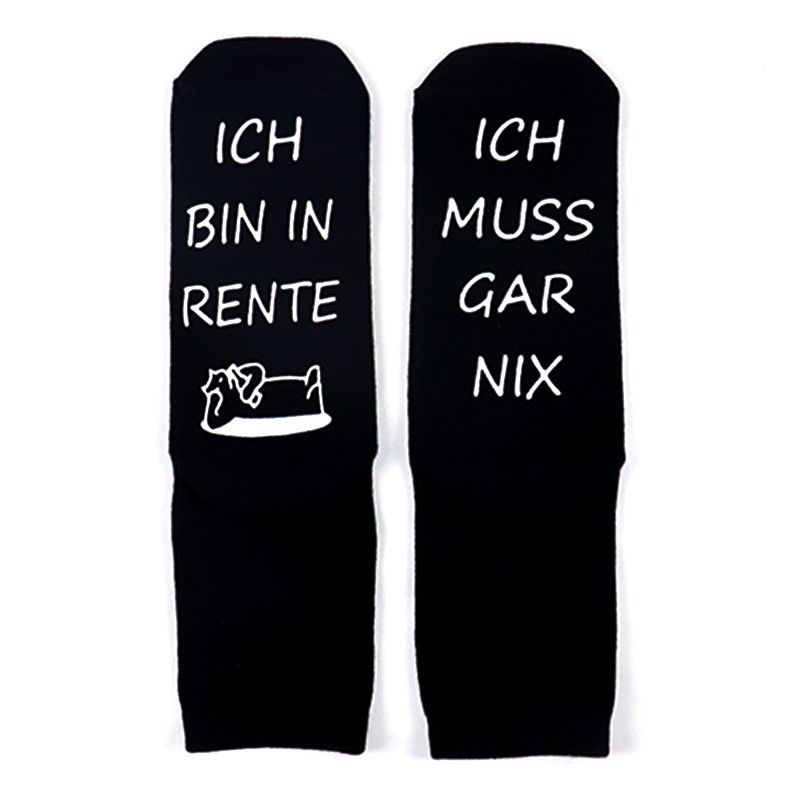 2025d Hot Selling Mid-Calf Retirement Series Casual Sports Cotton Non-Slip Dot Sole Floor Socks_voghion.com