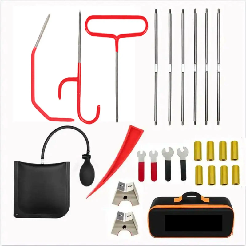 26 pieces of car emergency use kit, camping lamp maintenance lamp bracket, brake caliper hook, fifth wheel pin puller, multi-functional car maintenanc_voghion.com