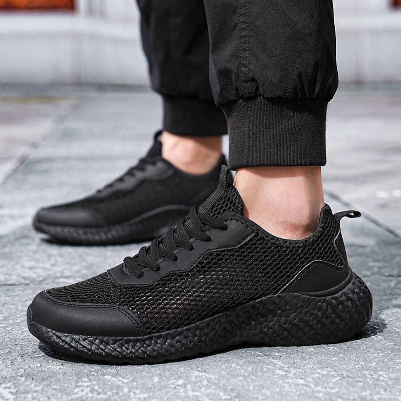 Laufen Atmungsaktiv Hohl Leichtes Wasser Modische Outdoor Sport Trendy Große Herrenschuhe_voghion.com