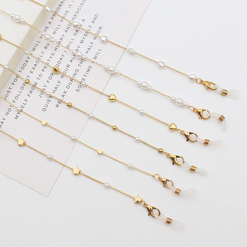 Perla fatta a mano, alla moda e di alta qualità, corda per maschera antiscivolo, occhiali con catena appesa_voghion.com