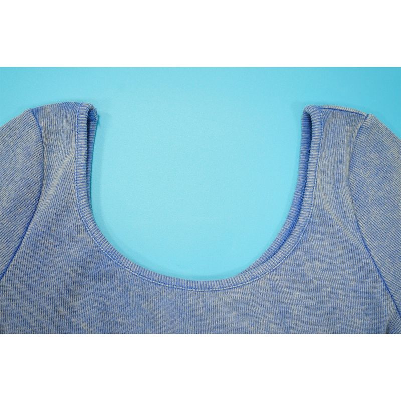 Completo da donna in due pezzi, sexy, con scollo a U e gamba larga, in tessuto usurato, che lascia scoperta la vita_voghion.com