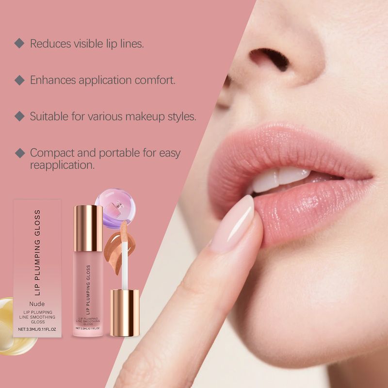 Gloss Hydrating Glassy Pouty Lips Feuchtigkeitsspendendes Lippenpflege-Lippenöl_voghion.com
