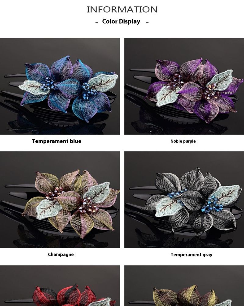 Explosion Entenschnabel Haarspangen Echtkupferdraht Clip Hinterkopf Platte Haar Top Clip Kopfschmuck weiblich Kristall elegant_voghion.com