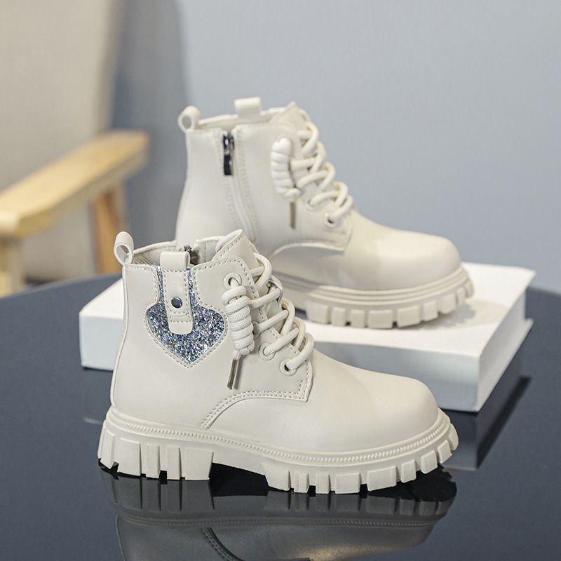 Martin New, stivali da lavoro in pelle nera per bambini, alla moda e alla moda, primavera-autunno_voghion.com