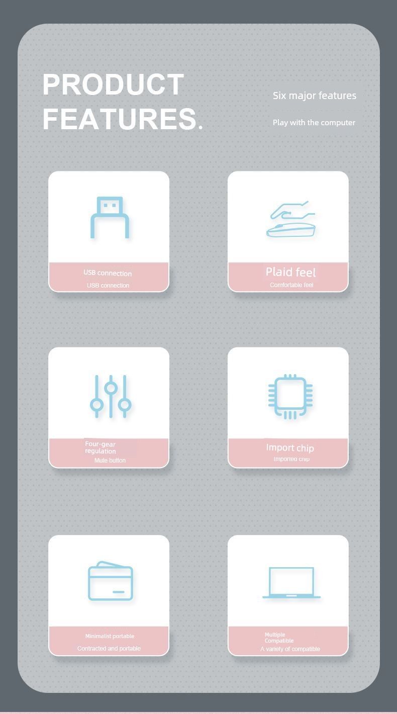 Applicable To Days Selection 5 Notebook Wired Mouse 4 E-Sports 3 Game 2pro Computer Mute Three Charging Office_voghion.com