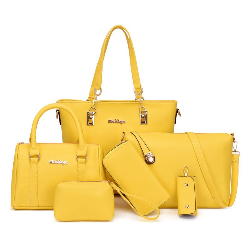 2025 Frühjahr neue Mode Mutter-Tochter sechsteiliges Set Crossbody Schulter Handtasche Damentasche_voghion.com