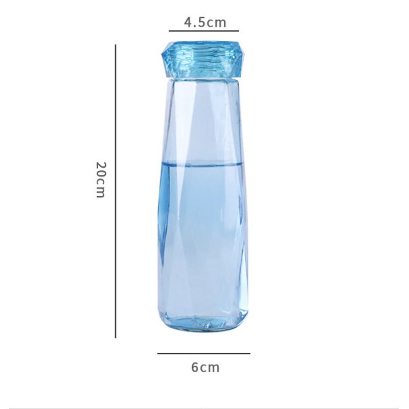 Gyémánt kristályos vizespalack Kreatív sport ivás kempingezés kerékpározás utazás üveg gyümölcslé vizes palackok Kawaii pohár aranyos palack_voghion.com