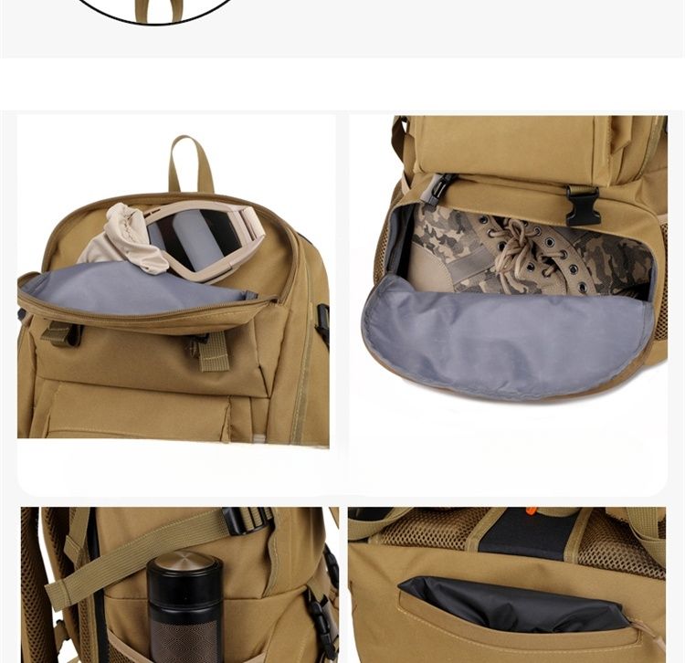 Nowa torba turystyczna o dużej pojemności 50 l, trekkingowa, kempingowa, podróżna, wodoodporna, unisex, codzienna_voghion.com