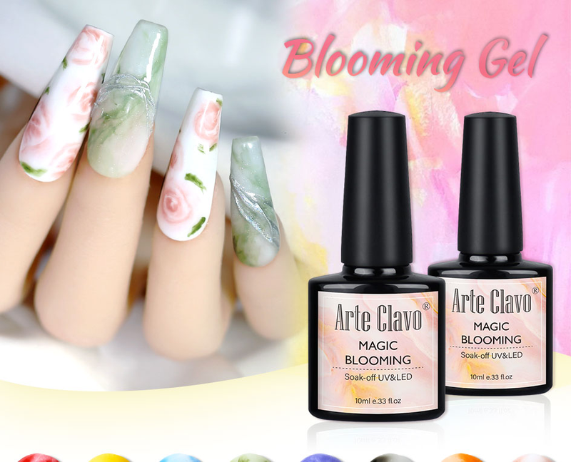 Arte Clavo Çiçeği Jel Tırnak Sanat Şeffaf Çiçeği Oje Çiçeklenme Smook Etkisi Çiçek Jel Lehçe Kapalı Islatın Tırnak Tutkal Jel_voghion.com