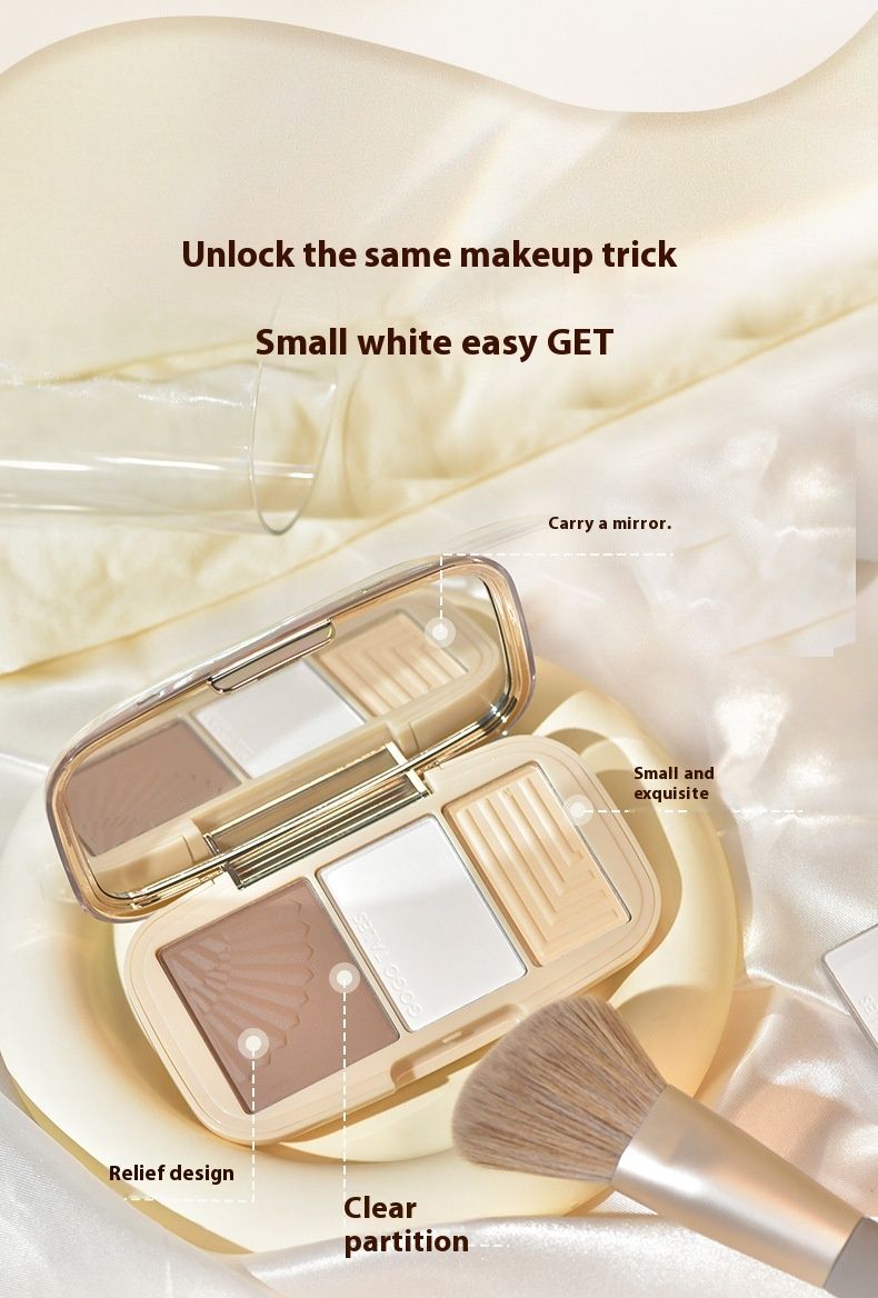 GTALES Gogo Dance Light e Soft Focus Tri color Matte High Gloss Shadow Powder Piastra integrata GT566_voghion.com