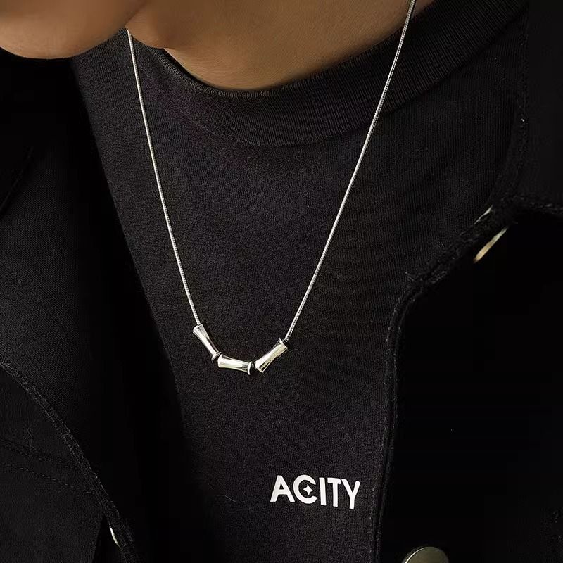 Collana con ciondolo a forma di vita piccola, stile 2025, di alta qualità, per maglioni da uomo, accessori minimalisti di tendenza._voghion.com