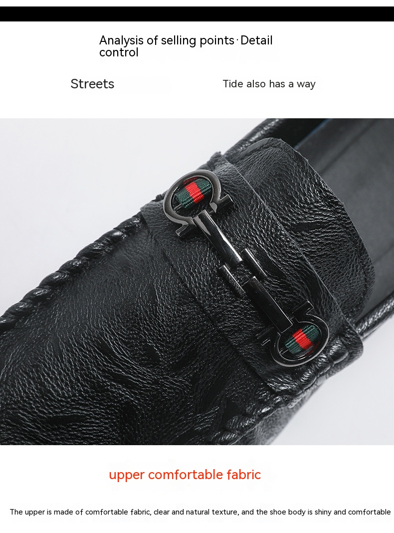 2023 Neue Koreanische Ausgabe Casual Bean Herren Fahren, One Step Lazy Leather S, Lefu_voghion.com