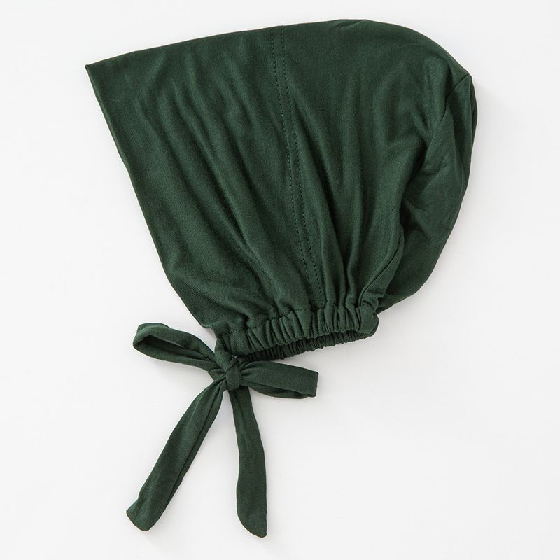 64 Band Moslim Basis Effen Kleur Elastische Zijde Katoen Etnische Kleine Kap Binnenkap Hot Selling Dames Hoofddeksel_voghion.com