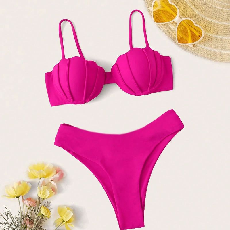Sexy bikiniset met bandjes - verstelbare triangeltop en ondeugende onderkant (tweedelig badpak voor dames, strand, vakantie, badmode)_voghion.com