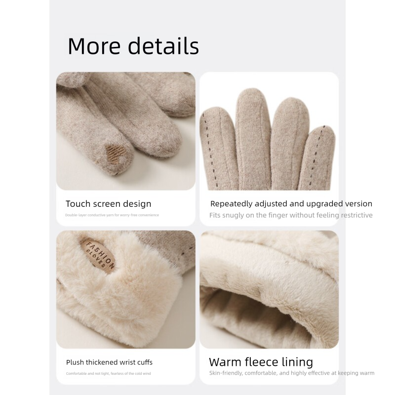 MISSION UV Wool Thermal Women, Autumn Winter Windproof And Cold-Proof, Fleece-Lined, Suitable For Cycling, Driving,_voghion.com
