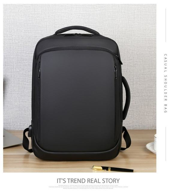 Backpack For Men 2023 Multifunctional Business Notebook Backpack USB Charging Waterproof Film Men's Backbag Casual Bag_voghion.com