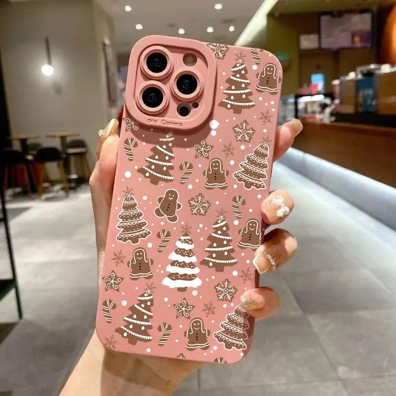 Voor Xiaomi 14T Pro Case Poco F6 Grappige Kerst Telefoonhoesje Voor Mi 13T 12T 14 13 12 11 Lite 5G NE Poco F5 X3 X5 X6 M6 Pro Cover_voghion.com