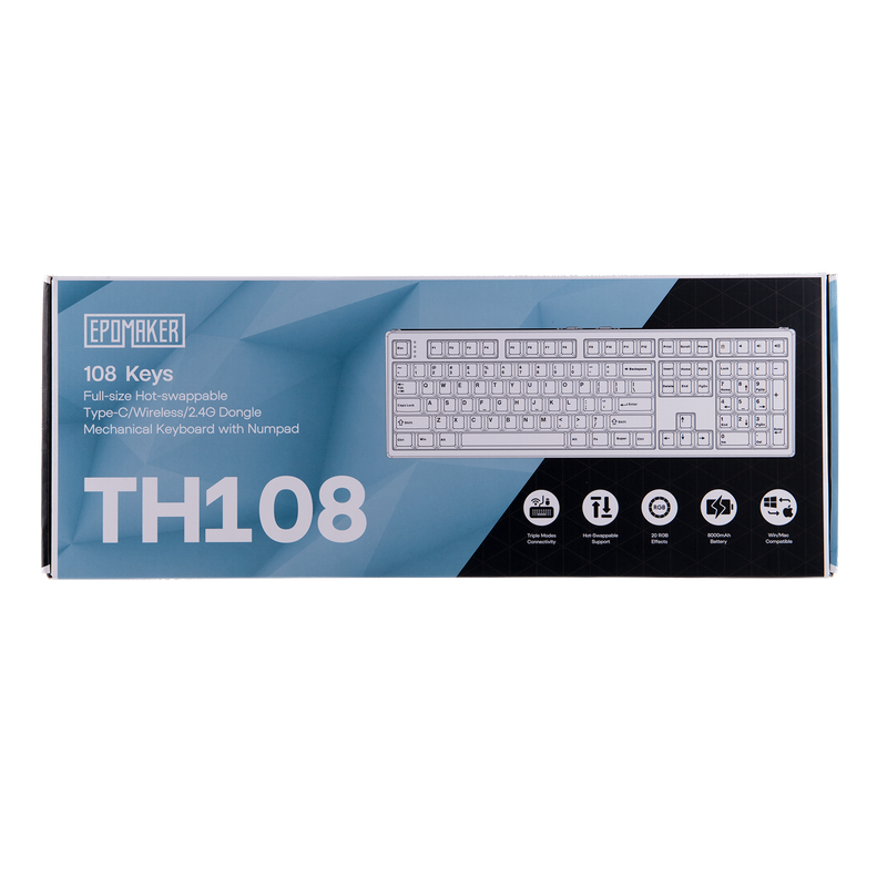 Epomaker TH108 RGB Gaming Mechanical Keyboard 100% Hot Selling With Amazing Performance_voghion.com