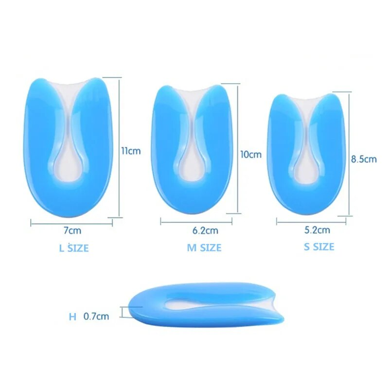 100% Medical Silica Gel Spur Protectors Silicone Heel Pads Plantar Fasciitis Accessories Shoes Orthopedic Insoles_voghion.com