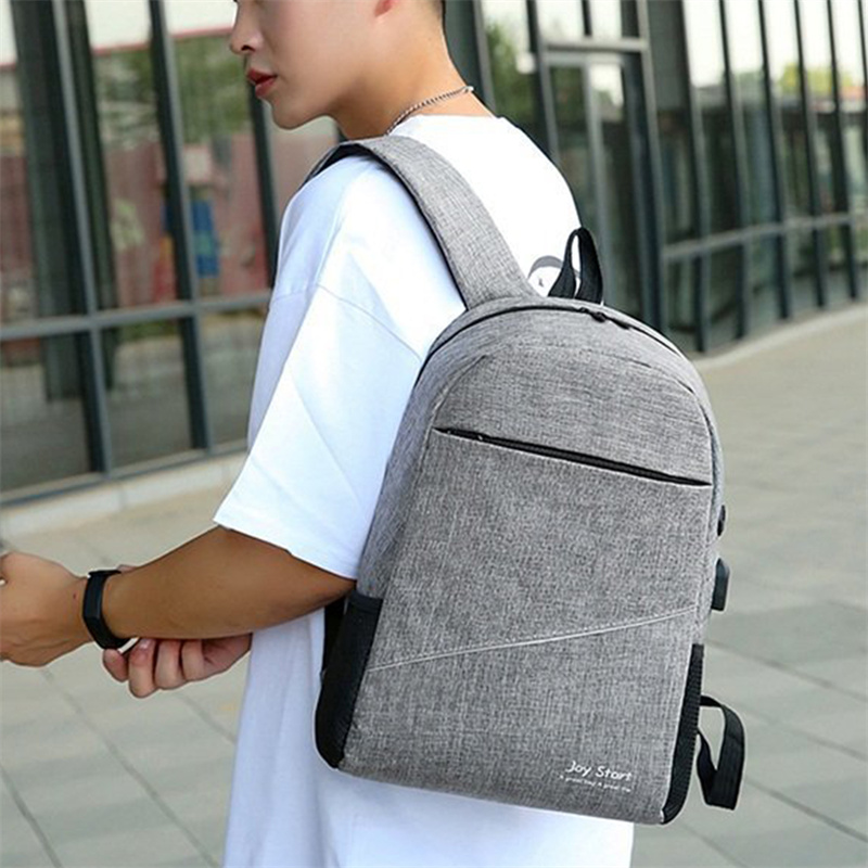 USB Charging For Business Laptop Backbag Large Capacity Bag Men Waterproof Backpack Set Travel Rucksack_voghion.com
