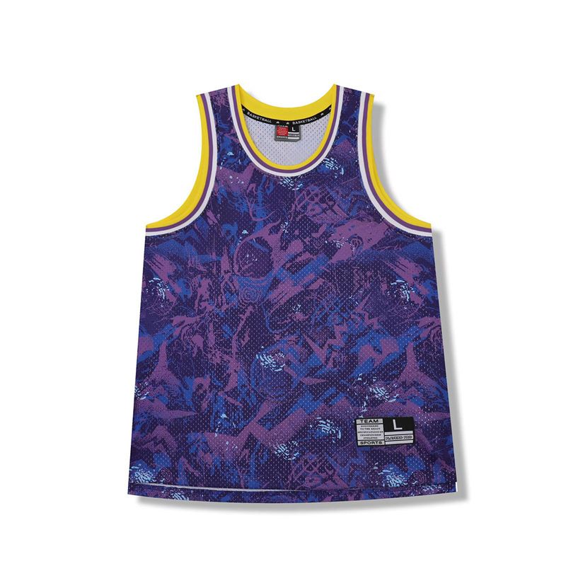 American Trendy Men's Summer Running Fitness Quick Drying Loose Sleeveless Fashion Basketball Tank Top_voghion.com