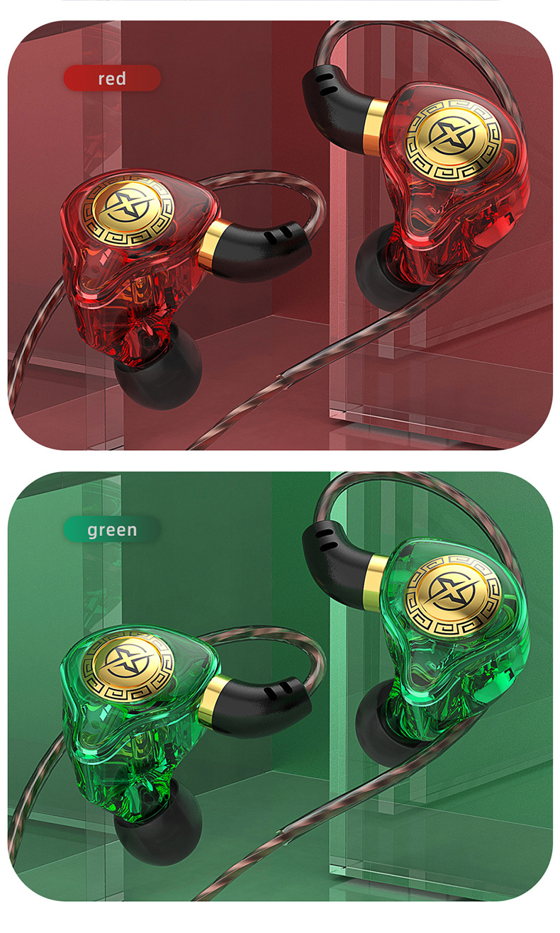 Écouteurs à pilote dynamique à double cavité de 10MM et à diaphragme LCP, écouteurs sonores de fidélité en cristal pour musiciens audiophiles_voghion.com