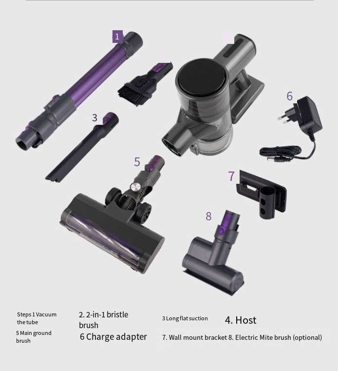 Dammsugare för hushållens handhållna kraftfulla trådlösa dammsugare för mattrengöring med hög effekt_voghion.com