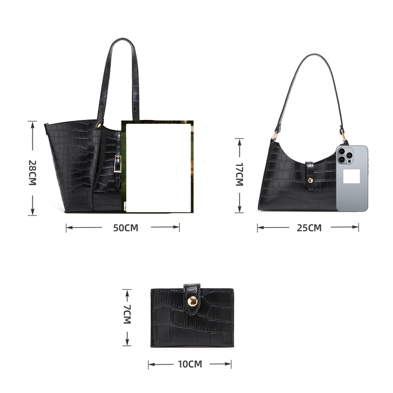 Handbag Set For Women Trend Tote Bun Mother Bag Multi-functional Combination Bag Single Shoulder Crossbody Bag_voghion.com