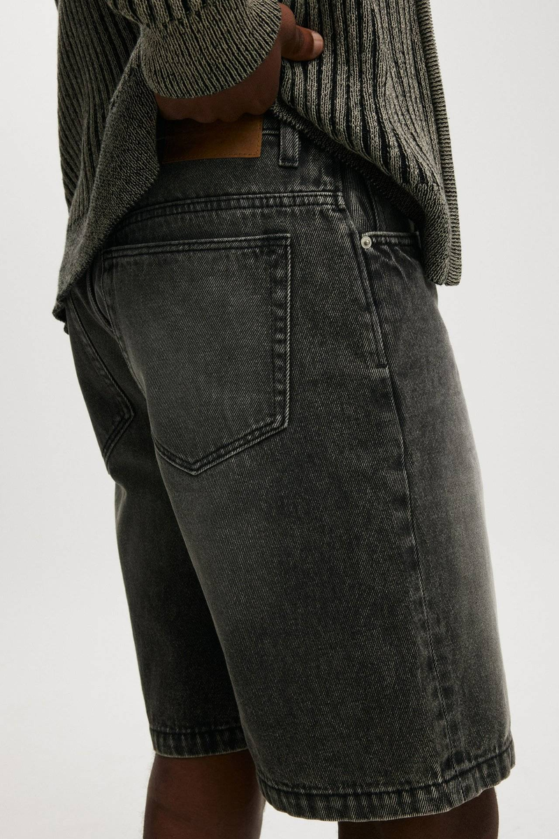 Moda masculina, roupas retrô lavadas, hip hop, bordado, fofoca, bola, homens e mulheres, casual, solto, jeans, shorts_voghion.com