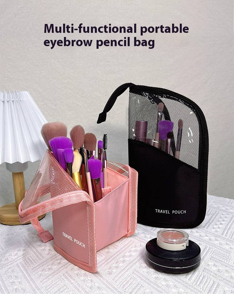 Make-up-Tools und Zubehör Dreidimensionale Aufbewahrungstasche für Make-up-Pinsel für unterwegs mit großer Kapazität Kulturtasche, tragbare Aufbewahrungstasche für Kosmetik_voghion.com
