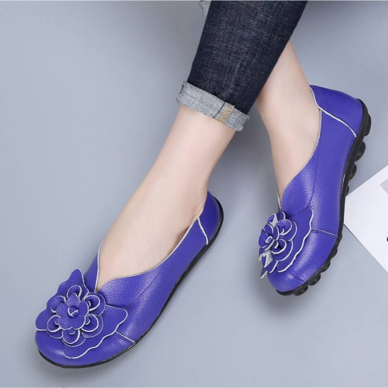 Spring/Summer Flower Comfortable Bean Women's Shoes Flat Women's Singles Shoes_voghion.com