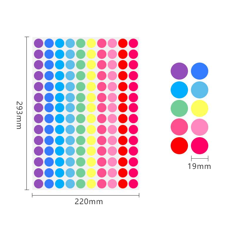 YOUEN 10PCS Color Dot Stickers 19mm - Blank Circle Labels For Classroom, Pricing & Sealing (12 Bright Colors)_voghion.com