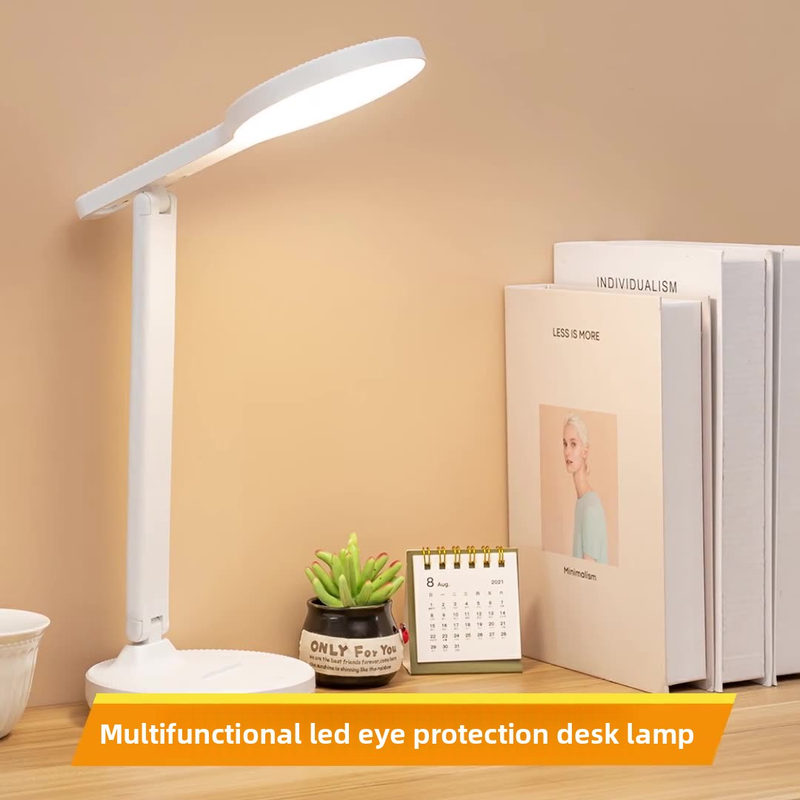 Faltbare LED-Schreibtischlampe mit Augenschutz, wiederaufladbar über USB, Touch-Steuerung, 3 Helligkeitsstufen, CE-zertifiziert (Modell XH4000)_voghion.com