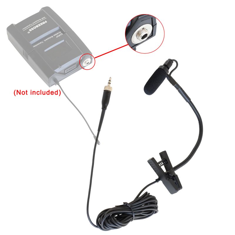 IM-20 3-nastainen 4-nastainen mini XLR 3,5 mm:n liitäntä, monisuuntainen saksofonimikrofoni musiikki-instrumenteille_voghion.com
