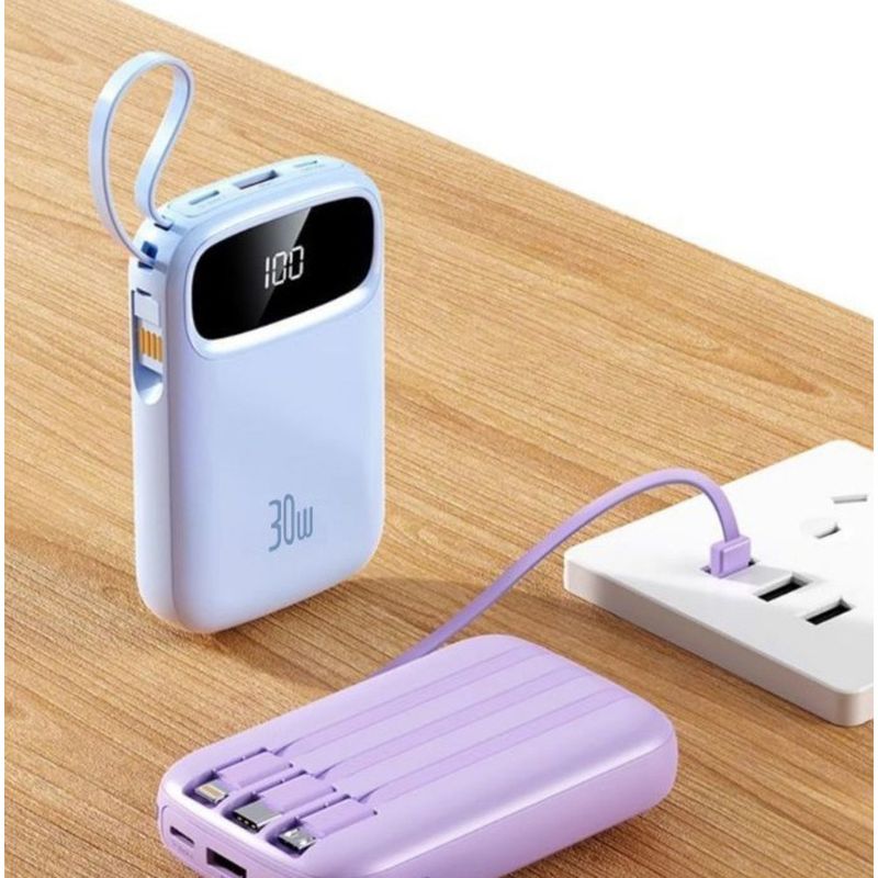 Universal IPhone 15 Dedicated Self-Corded Fast Charging Power Bank 20000mAh Large Capacity Compact_voghion.com