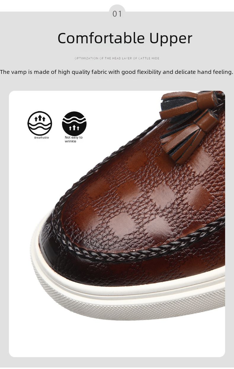 Loafers Men's Summer Breathable Loafers Slip-on Loafers Versatile Slip-on Casual Shoes_voghion.com