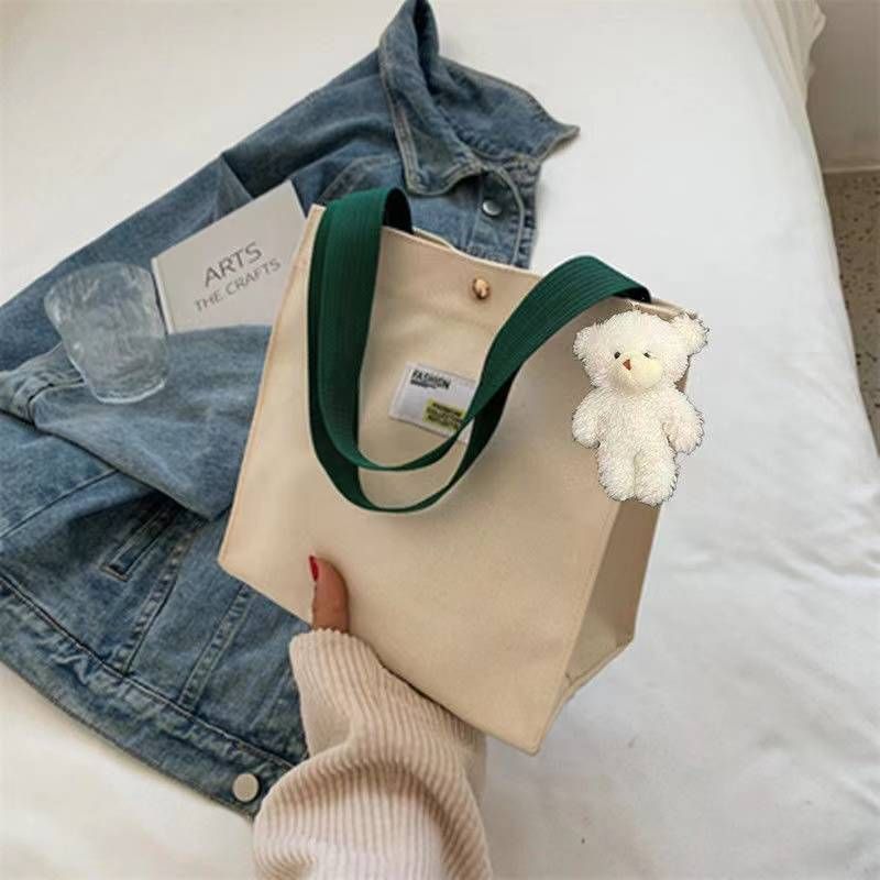 Casual Small Tote Office Workers, Canvas Handbag For Going Out, Fashionable Lightweight High-End Stylish Lunch Bag_voghion.com