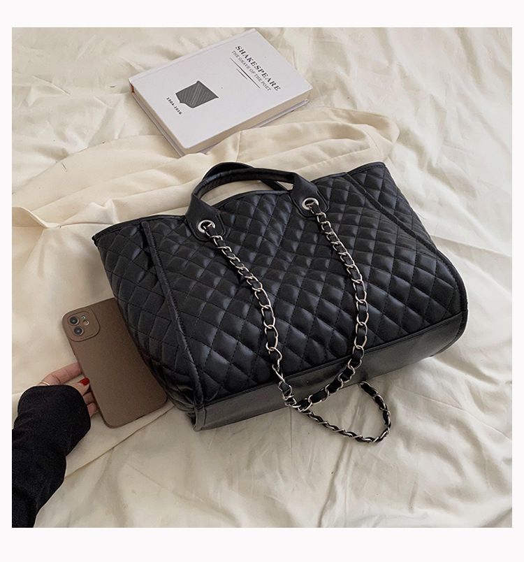 Women's Handbag Diamond Gott Bag Women's Large Capacity Tote Chain Bag Shoulder Bag_voghion.com