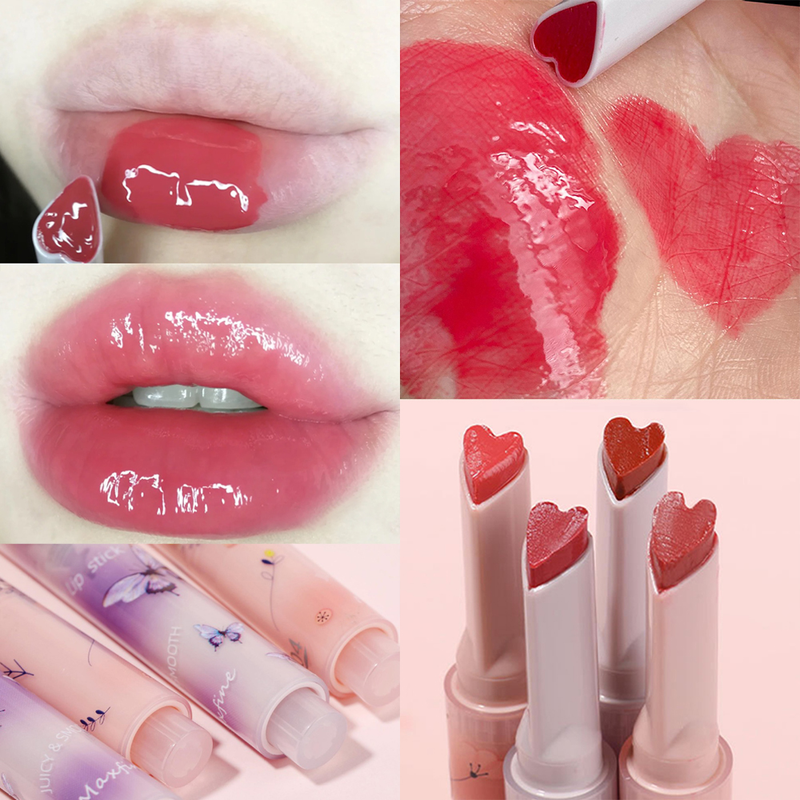 Forma lucida Love Jelly Lip Glaze Specchio lucido Colore nudo Rossetto Lipgloss Cherry Impermeabile coreano Beau stick gloss_voghion.com