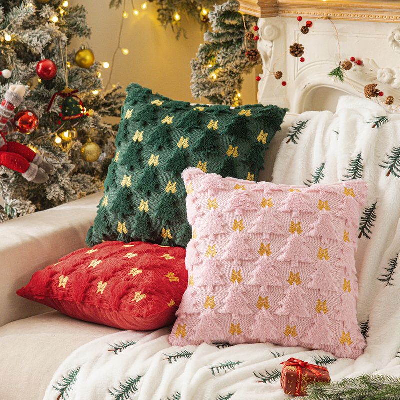 Weihnachtsbaum Bogen Wohnzimmer Sofa Kissen Dekorative Plüsch Kissen_voghion.com
