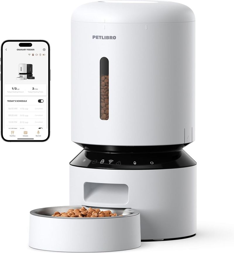 5L Futterautomat Katze, 5G/2.4G WiFi Intelligenter Katzenfutter Automat, Trockenfutterspender Für Katzen, Futterspender Katzen Oder Hunde Mit APP-St_voghion.com