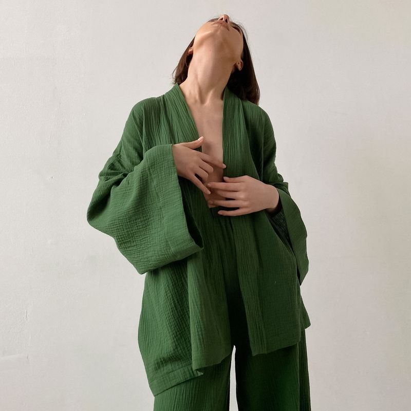 Damesbroekpak in effen kleur_voghion.com