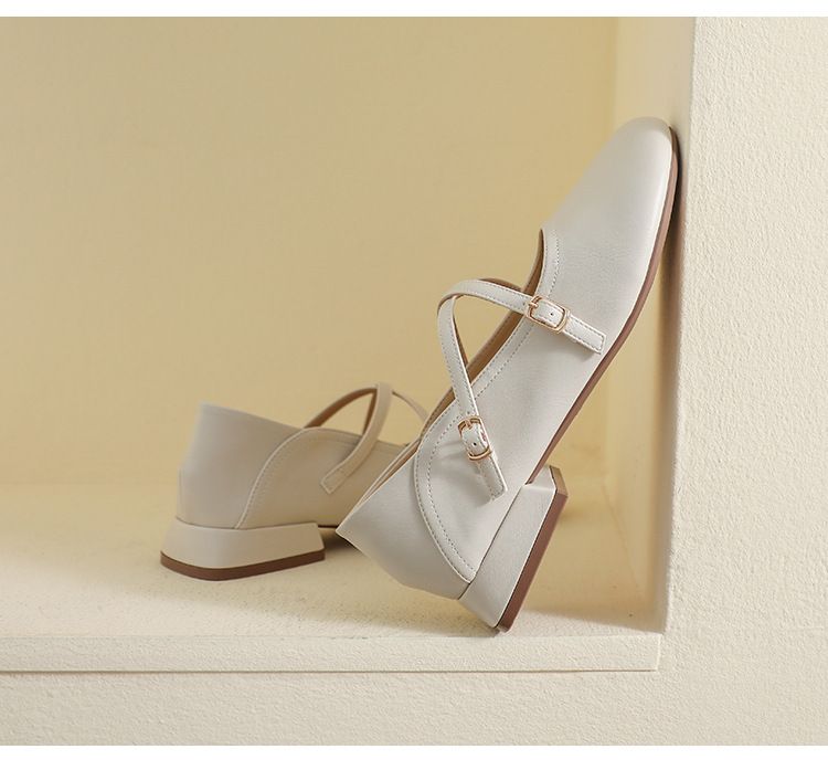 platform Mary Jane Shoes Women's French Spring Soft Sole Thick Heel Single Shoes Women's Round Head Japanese Large Size Women's Shoes_voghion.com