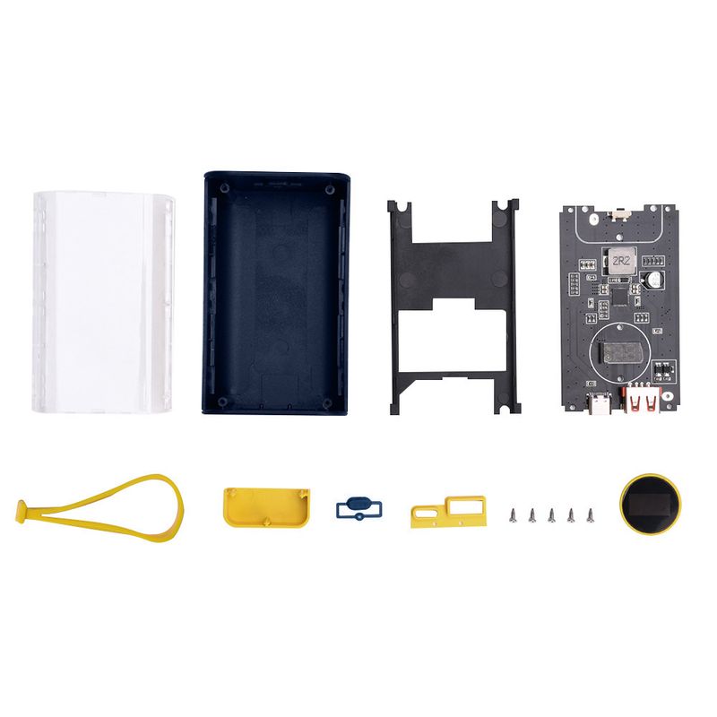 21700 Batterieladegerät DIY Transparent Bank Shell PD 22,5 W Schnellladung 10000 mAh Polymer Mobile Stromversorgungsgehäuse_voghion.com