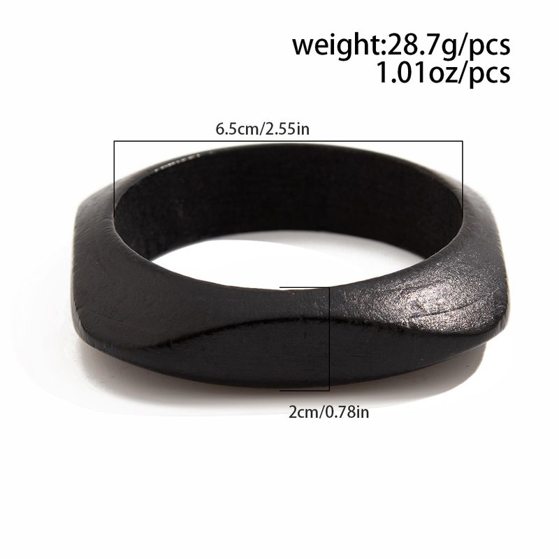 bracelet Maillard Style Retro Wooden Bracelet Simple Design Round Faceted Hand Jewelry_voghion.com