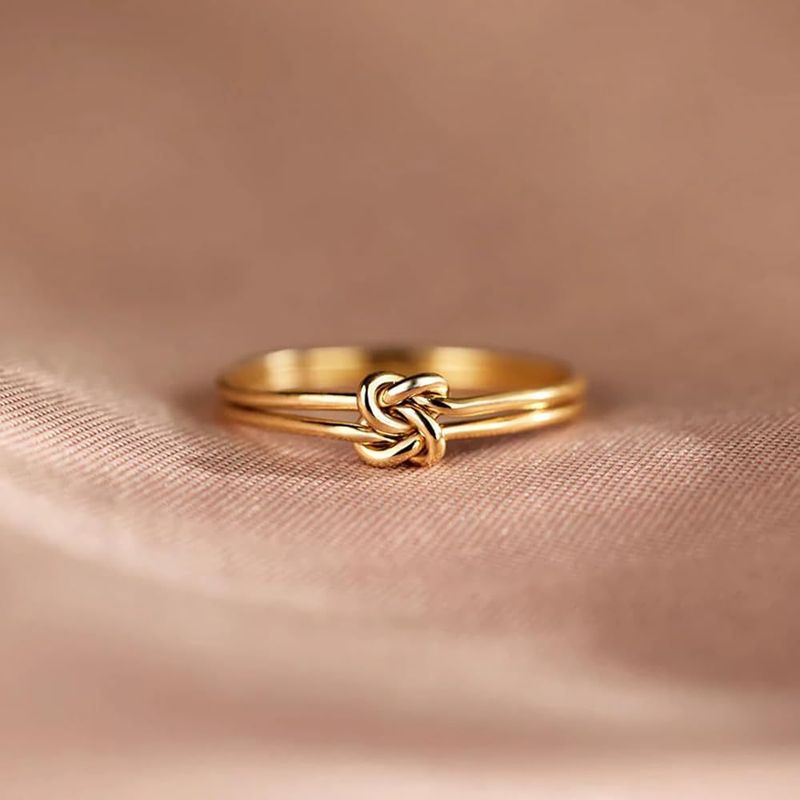 Nœud papillon double en argent sterling S925 pour mère et fille, design simple et haut de gamme_voghion.com