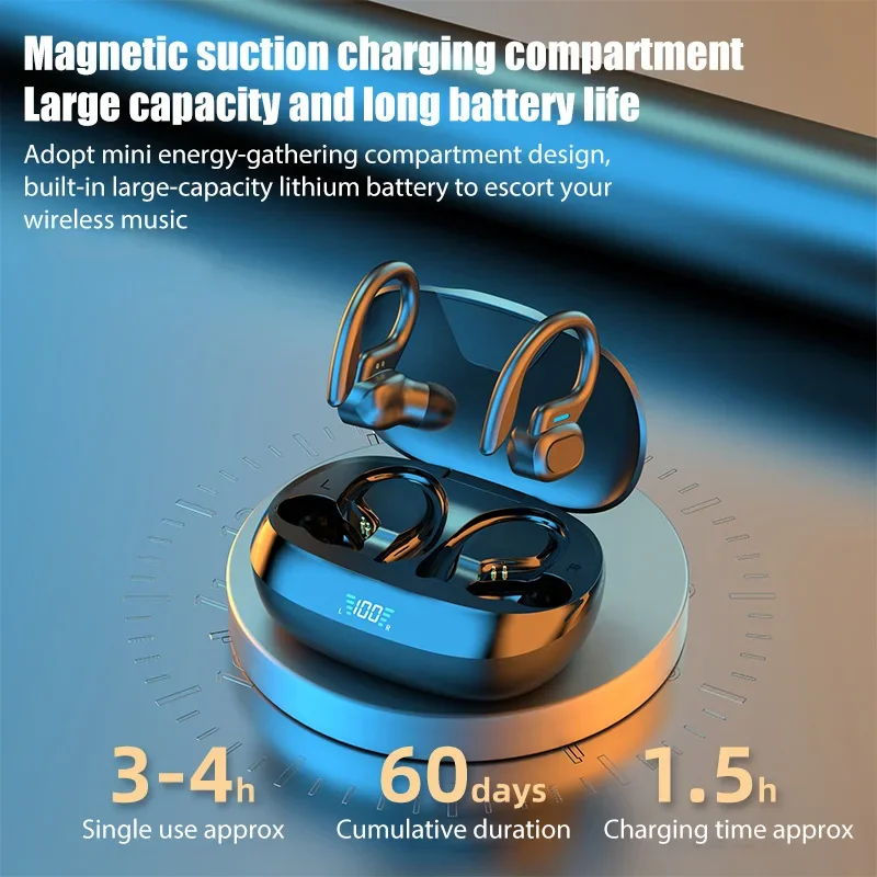 SP16 Wireless Bluetooth Headphone TWS HiFi Stereo Earbuds Fone Earsets Sports Waterproof Headsets with Microphone for Smartphone_voghion.com
