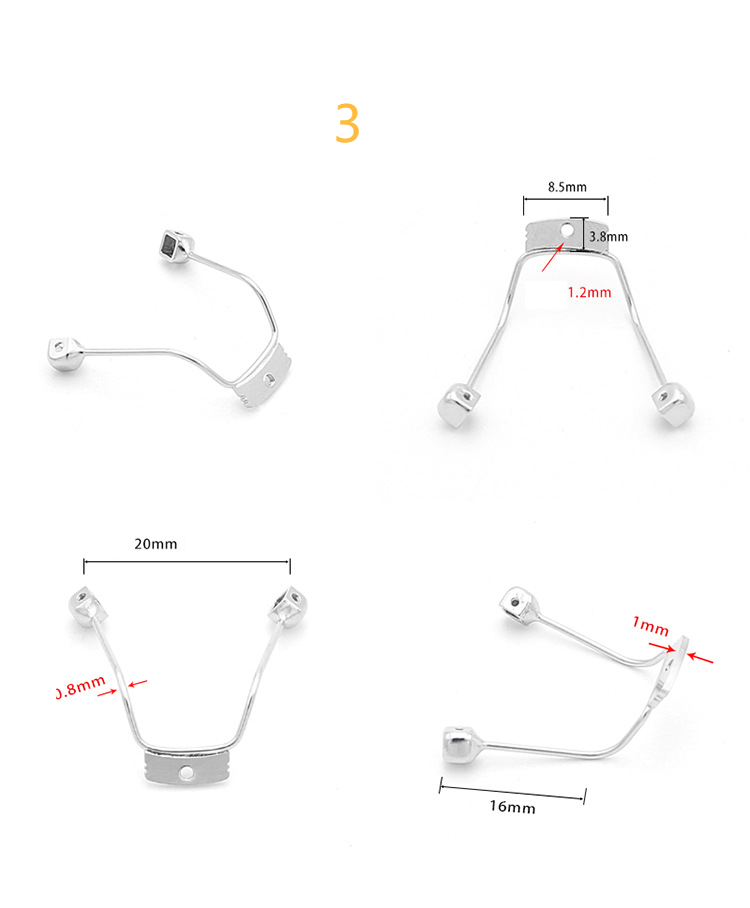 Unisex Saddle nose support for children and adults Eyewear accessories Single-hole screw nose pad Metal jointed support rod_voghion.com